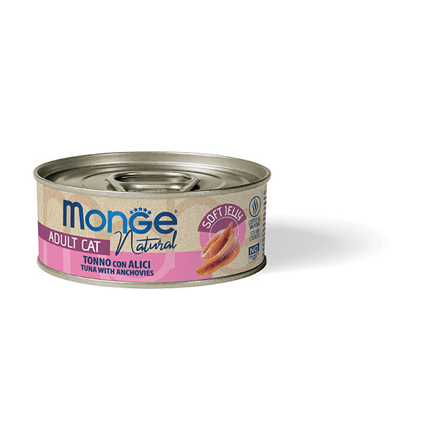 Monge Tonno con Alici 80g Soft Jelly - Cibo Umido per Gatti Monge Tonno con Alici 80g Soft Jelly - Cibo Umido per Gatti